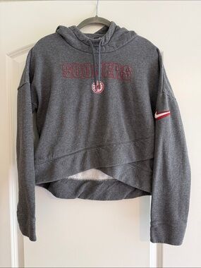 Nike Dark Gray Oklahoma Sooners Cropped Hoodie